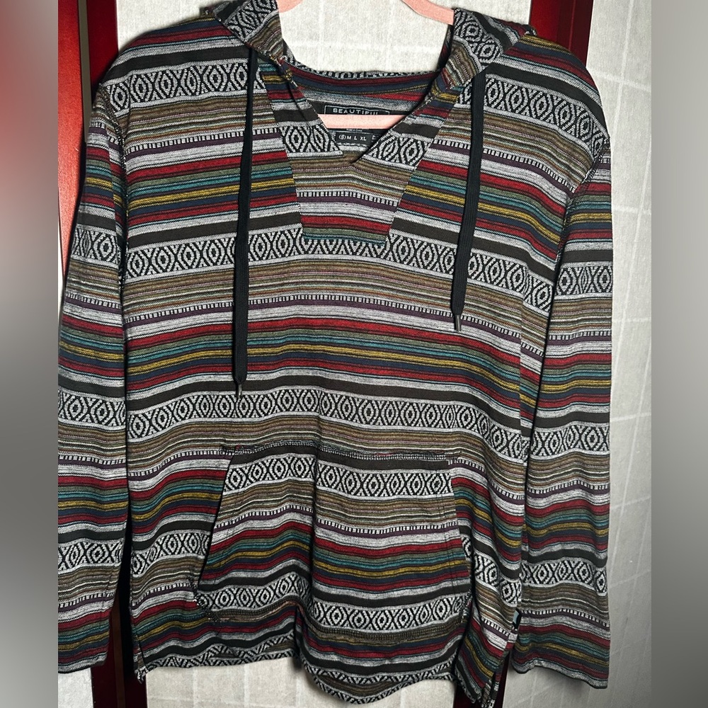 Beautiful Aztec Pullover Hoodie 
Size S
